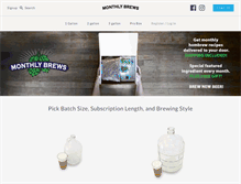 Tablet Screenshot of monthlybrews.com